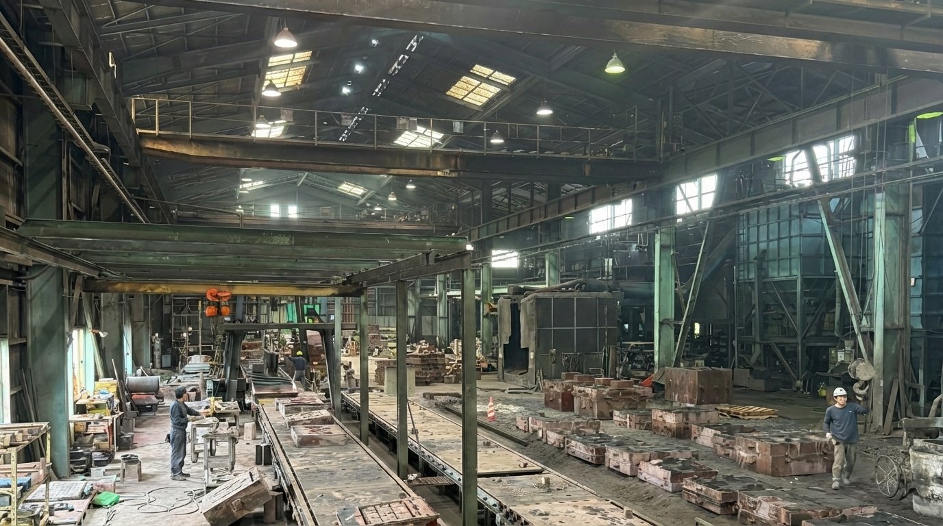 東和株式会社 鋳物製造工場内部 高品質な鋳造技術と製造設備